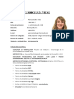 Curriculum Vitae Ortodoncia