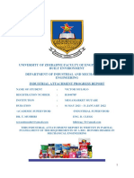 Mechanical Engineering Internship Report