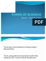 Forms of Business