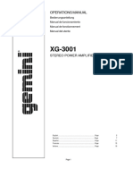 Gemini XG 3001 Operation Manual 8