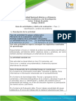 Guia de Actividades y Rúbrica de Evaluación - Fase 2 - Identificación y Análisis Del Problema