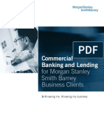 Commercial Banking and Lending: For Morgan Stanley Smith Barney Business Clients