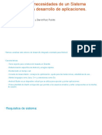 Evaluación de Necesidades de Un Sistema Informático para Desarrollo de Aplicaciones.