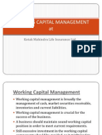 Working Capital Management at