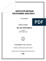 Quantitative Methods For Economic Analysis II On02june2016