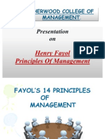 On Fayol 14 Principles