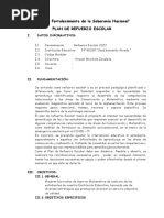 Plan de Refuerzo Escolar Ie 80265