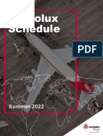 Cargolux Schedule Worldwide September 2022