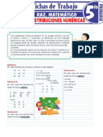 Ejercicios de Distribuciones Numéricas para Quinto Grado de Primaria