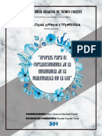 Aportes para El Fortalecimiento de La Enseñanza de La Matemática en La EGB