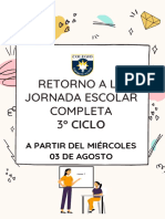 Retorno A La Jornada Escolar Completa 3° Ciclo