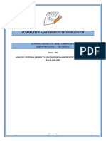 7464 - Summative Assessment Memorandum