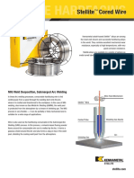 Kennametal Stellite - Cored Weld Wire Datasheet