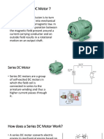 Energy Conversion in DC Motors - Series DC Motor