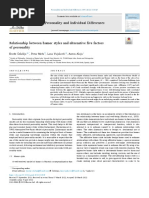 Relationship Between Humor Styles and Alternative Five Factors of Personality