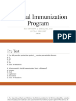 National Immunization Program: Ray Anthony A. Camaliga, M.D Level 1 Resident DFCM