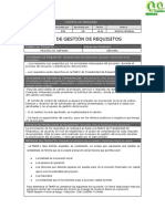 Plan de Gestion de Requisitos