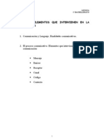 Elementos Que Intervienen en La Comunicacion