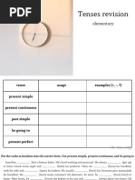 Tenses Revision Elementary