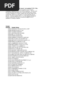 Small Business Supplier Listing