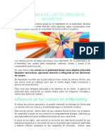 Importancia de Los Colores en El Marketing