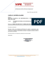 Carta Entrega Cronograma Valorizado y Gantt