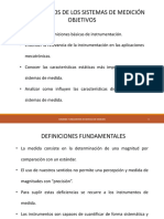 Fundamentos de Los Sistemas de Medición Objetivos