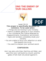 Attacking The Enemy of Your Calling