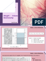 Week 3. CE322 Volume-Weight Relationship