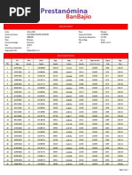 Tabla Amortizacion