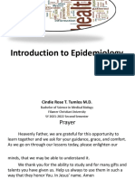 Introduction To Epidemiology