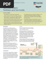 Factsheet Fertilizers and Soil Acidity