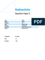 IGCSE Cie Radiation P3