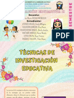 Tecnicas de Investigacion Educativa