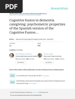 2014 Romero-Moreno Cognitive Fusion in Dementia Caregiving