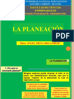 Sesión 3 y 4 La Planeación