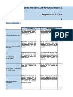 Rúbrica Aplicación INECO Frontal Screening (IFS)