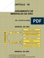 Capitulo VII Procesamiento de Minerales de Oro