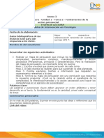 Anexo 2 - Ficha de Lectura - Unidad 1 - Tarea 2 - Fundamentos de La Acción Psicosocial