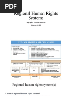 Regional Human Rights Systems