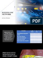 PREVENTIVE MAINTENANCE OF COMPUTER SYSTEM AND NETWORK - Week 8