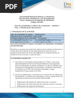 Guia de Actividades y Rúbrica de Evaluación - Unidad 1 - Fase 2 - Planificación Del Proceso