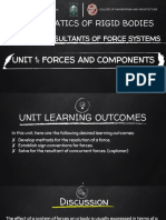 Mech 1 Module 2 Unit 1 (Forces and Components)