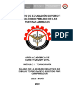 SÍLABO 2022-I - Dibujo Topografico Asistido Por Computador