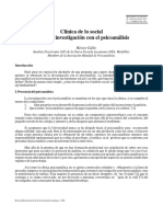 HECTOR GALLO - Investigación Con Psicoanalisis. Lo Clnico y Lo Social