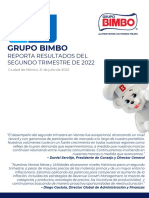 Grupo Bimbo Reporte Resultados Del 2T22