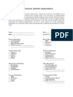 Functional Motor Assessment