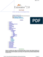 Estimator 2.0 User Guide