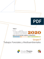 Tarifas Tragsa 2020 Trabajos Forestales y Medioambientales