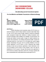 A PAPER On Flexible AC Transmission System